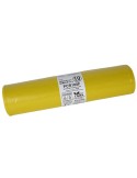 10 sacchi rifiuti PCR 120L 90x120cm 100gr giallo Bio Extrusion PCR100F
