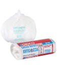 15 Sacchi rifiuti organici Sac Bio 42x45cm 10L 12my  bianco Geko 8500500001
