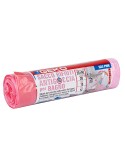 20 Sacchi rifiuti da bagno 35x50cm 15L 12my rosa Geko 8500100002