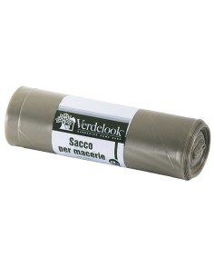 Conf 15 sacchi macerie in LDPE  ambra 40x70cm 120µ Verdelook 75/81
