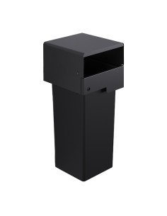 Portarifiuti murale coperto singolo con serratura e contenitore 73lt Stilcasa MO100-CP-MU STILCASA PATTUMIERE E BIDONI