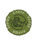Etichetta autoadesiva raccolta differenziata carta vinile in verde Medial Intern 711902