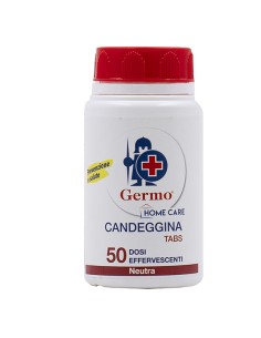 Barattolo da 50 pastiglie Candeggina Tabs neutro Germo T201