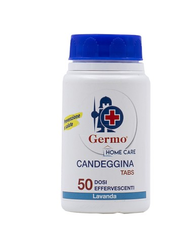Barattolo da 50 pastiglie Candeggina Tabs lavanda Germo T202