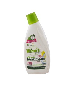 Gel lavastoviglie concentrato 750ml Winni's M062690 Winni's DETERGENTI-DETERSIVI PER PULIZIA