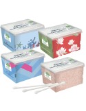 Eco pack da 300 bastoncini cotonati biodegradabili puliorecchie col. ass. Cotone 3572CV01