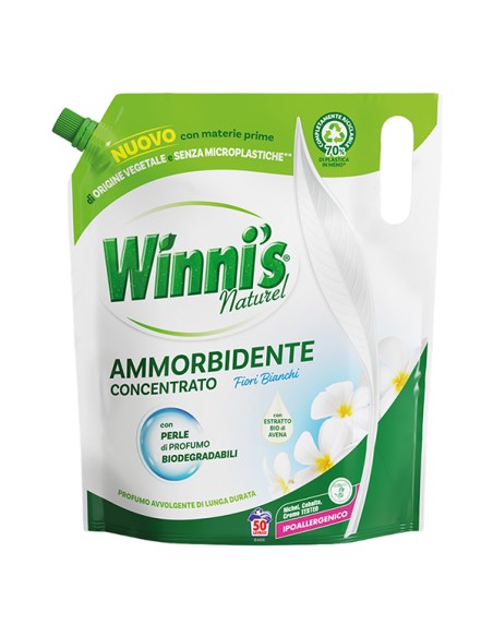 Ammorbidente concentrato ecoformato 1250ml fiori bianchi Winni's M037420 Winni's DETERGENTI-DETERSIVI PER PULIZIA