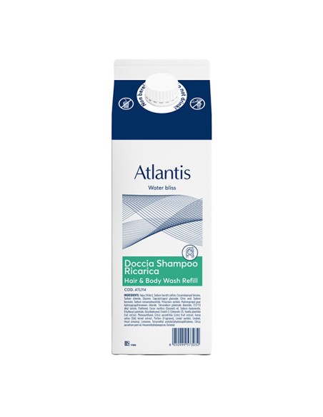 Ricarica doccia shampoo 2in1 Atlantis 1L Beauty Escape ATL114
