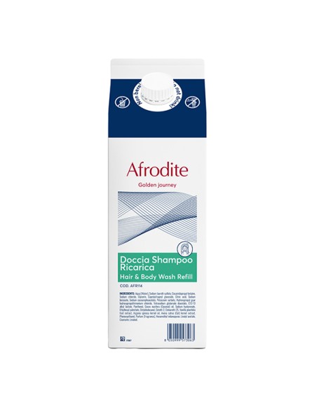 Ricarica doccia shampoo 2in1 Afrodite 1L Beauty Escape AFR114