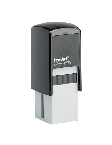 Timbro di testo quadrato 4922 nero 20x20mm 69666 trodat 69666. TRODAT TIMBRI AUTOINCHIOSTRANTI