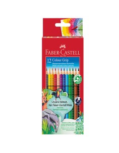 Astuccio 12 pastelli colorati Color Grip Faber Castell 112412 FABER-CASTELL PASTELLI COLORATI