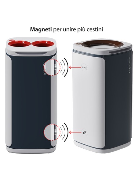Contenitore per raccolta differenziata Wastee Marrone/ organico Kobra WA-99.021 KOBRA CESTINI E POSACENERE
