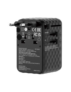 Adattatore da viaggio universale GaN III con cavo USB-C retrattile - Nero_Verbat 30191 VERBATIM ADATTATORI-CARICATORI DA VIAG... 2
