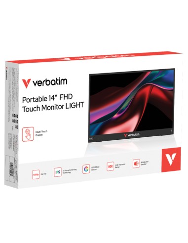 Monitor portatile 14" FHD Touchscreen LIGHT-Verbatim 32400 VERBATIM MONITOR