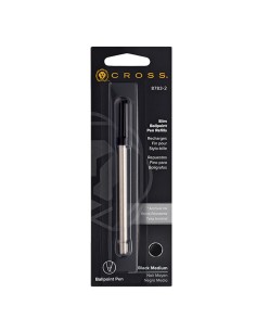 Blister 1 refill slim nero per sfera Click Cross punta 1,0mm E200035 Cross REFILL SFERA 2