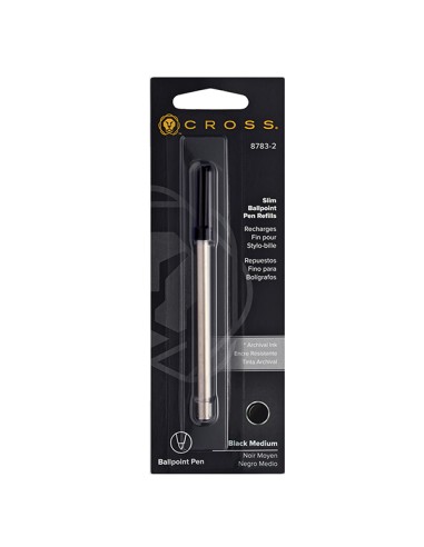 Blister 1 refill slim nero per sfera Click Cross punta 1,0mm E200035 Cross REFILL SFERA