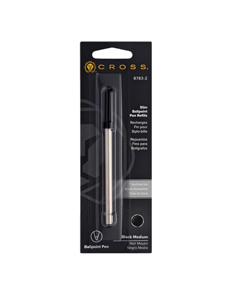 Blister 1 refill slim nero per sfera Click Cross punta 1,0mm E200035 Cross REFILL SFERA