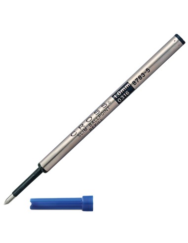 Blister 1 refill slim blu per sfera Click Cross punta 1,0mm E200036 Cross REFILL SFERA