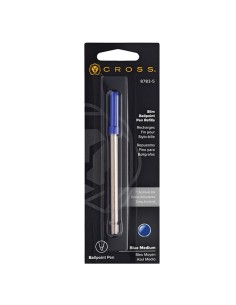 Blister 1 refill slim blu per sfera Click Cross punta 1,0mm E200036 Cross REFILL SFERA 2