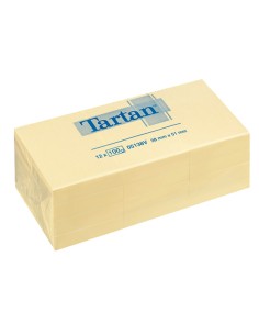 BLOCCO TARTAN™ 5138 GIALLO 51X38MM 100FG 63GR 7100374824 TARTAN BLOCCHI ADESIVI-DISPENSER