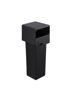 Portarifiuti murale coperto singolo con serratura e contenitore 53lt Stilcasa MO60-CP-MU STILCASA PATTUMIERE E BIDONI