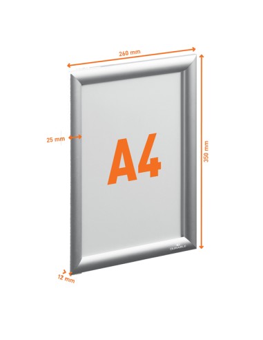 Cornice a scatto in alluminio Outdoor A4 Durable 5061-23 DURABLE SEGNALETICA