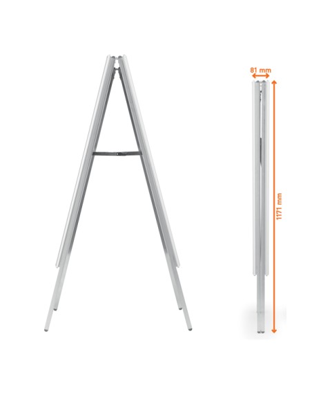 Cavalletto bifacciale fold Outdoor A1 Durable 5066-23 DURABLE CORNICI AUTOPORTANTI