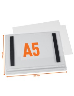 Busta impermeabile A5 magnetica Durable 5058-19 DURABLE BUSTE PER IDENTIFICAZIONE E LEGGII 2