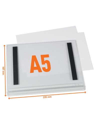 Busta impermeabile A5 magnetica Durable 5058-19 DURABLE BUSTE PER IDENTIFICAZIONE E LEGGII