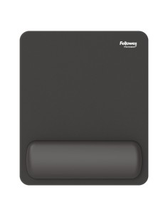 Mousepad Breyta con poggiapolsi con Microban Nero Fellowes 100142555