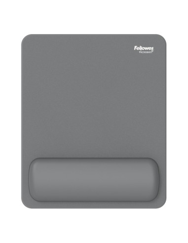 Mousepad Breyta con poggiapolsi con Microban Grigio Fellowes 100142556