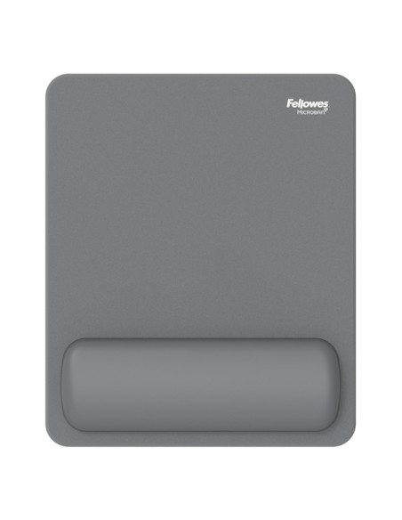 Mousepad Breyta con poggiapolsi con Microban Grigio Fellowes 100142556