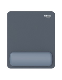 Mousepad Breyta con poggiapolsi con Microban Blu marino Fellowes 100142557