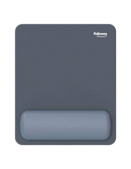 Mousepad Breyta con poggiapolsi con Microban Blu marino Fellowes 100142557