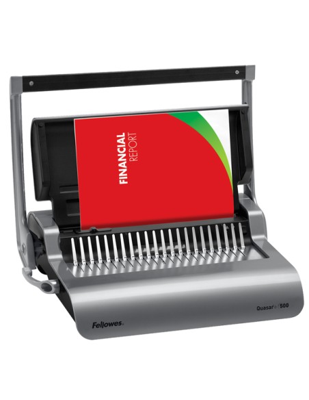Rilegatrice manuale Quasar+ 500 a dorso plastico Fellowes 5627701