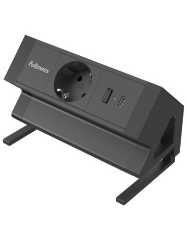 Power desk Type F Nero Fellowes 100137172
