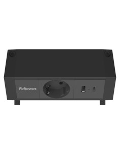 Power desk Type F Nero Fellowes 100137172 2