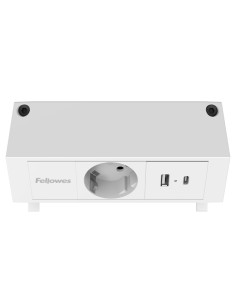 Power desk Type F Bianco Fellowes 100137173 2