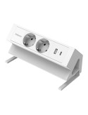 Power desk 2 Type F Bianco Fellowes 100137183