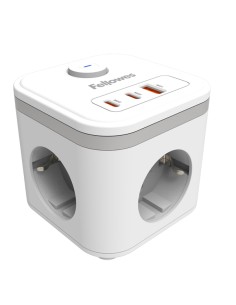 Power Cube Type F Bianco Fellowes 100137168