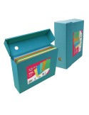Sintex box conf. 150 cartelline a L con finestra Sintex in 5 colori assortiti Bl S0449