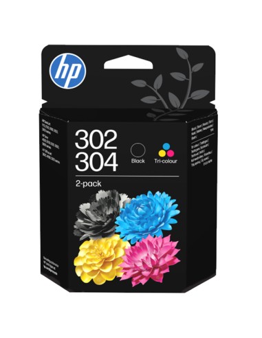 HP Confezione 2 Cartucce Nero e colore 302/304 B82L1AE