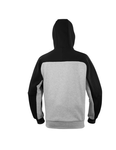 Felpa con cappuccio Borgo taglia M grigio/nero Deltaplus BORGOGRTM