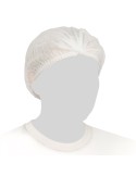 Conf 100 cuffie a clip plissettate taglia unica bianco Reflexx MCW14/U