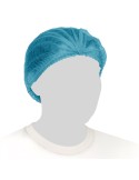 Conf 100 cuffie a clip plissettate Ø53cm taglia unica azzurro Reflexx MCB14/U