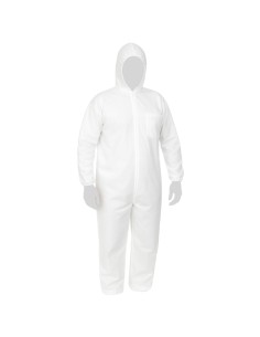 Tuta protettiva monouso Cover 40 PLP taglia L bianco Reflexx CPW40/L Reflexx ABBIGLIAMENTO MONOUSO