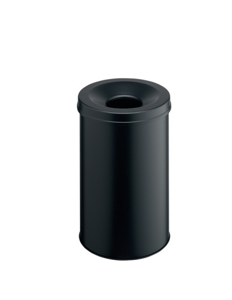 Cestino gettacarte tondo SAFE autoestinguente nero 30L Durable 3306-01 DURABLE CESTINI E POSACENERE