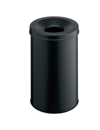 Cestino gettacarte tondo SAFE autoestinguente nero 60L Durable 3307-01 DURABLE CESTINI E POSACENERE
