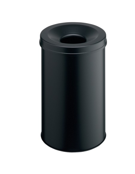 Cestino gettacarte tondo SAFE autoestinguente nero 60L Durable 3307-01 DURABLE CESTINI E POSACENERE