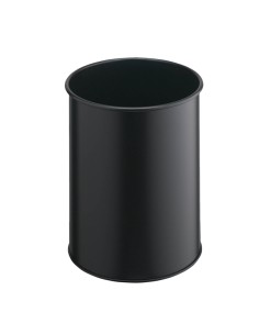 Cestino gettacarte tondo in metallo nero 15L Durable 3301-01 DURABLE CESTINI E POSACENERE